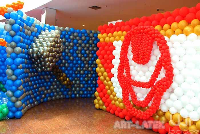 tema-vingadores-labirinto-de-baloes